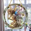 Letrero Colgante de Disco Plano Acrílico Creativo Transfronterizo con Imagen de Princesa Fantasía Cuento de Hadas Belleza, Decoración de Ventana Atrapasoles, Letrero de Porche