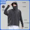 Roupa original de fio leve e respirável para uso externo com proteção solar para mulheres, proteção solar de verão UPF50+, jaqueta de proteção solar personalizada para homens