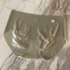 Ropa interior de máscara de verano sin costuras de una pieza ultrafina para mujer, calzones 3D de algodón con entrepierna de melocotón, secado rápido, seda de hielo, cintura media