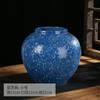 Vaso de Cerâmica Tu Hua de Jingdezhen Sésamo Azul Nostálgico para Casa Flores Secas Decoração de Hotel Sala de Estudo