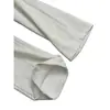 Pantalones deportivos blancos grises cleanfit de dobladillo curvo para hombre, primavera y otoño, estilo americano, pantalones con corte angular, pantalones ajustados rectos microacampanados