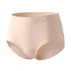 Venda Direta da Fábrica Roupa Íntima Feminina Sem Costura Alta Elasticidade Calcinha de Cintura Média Meninas Adolescentes Cores Macaron Estilo Japonês Logo Fofo de Ursinho