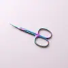 Tesoura de cutícula curva estilo russo transfronteiriça, tesoura de unha pontuda, tesoura de cutícula, tesoura de sobrancelha de beleza, ferramentas de manicure
