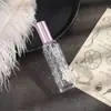 Botella de perfume de vidrio, tipo spray, ligera y lujosa, con forma de rombo, portátil, ideal para viajar, botella de perfume vacía, botella de muestra