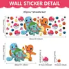 Transfronterizo Nuevo Producto Pokemon Decoración de Habitación Infantil Pegatinas de Pared Dibujos Animados Anime Pegatinas de Pokébola Autoadhesivas
