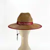 Sombrero de Paja Casual de Ala Ancha para Viaje Sombrero de Sol para Hombre Verano Unisex Sombrero de Paja con Protección Solar Sombrero de Sol Sombrero de Vaquero
