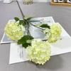 Buquê de flor artificial de bola de neve com 3 cabeças decoração de mesa de sala de estar modelo de casa de casamento decoração de quarto decoração floral