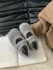 Zapatos de Mujer Otoño/Invierno Estilo Birkenstock con Aumento Oculto de Altura, Más Terciopelo y Algodón, Nuevo Estilo 2026, Suela Gruesa, Zapatos Mary Jane de Correa Única, Zapatos Peludos