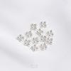 Retención de Color Fuerte Cobre Recubierto Plata Gruesa Estrella de Cuatro Puntas Espaciadores Cuentas Frijol Dorado Flor de Cuatro Hojas Forma de Flor Espaciadores DIY Abalorios Joyería Accesorios
