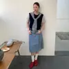 6UP Suéter Texturizado Nuevo Estilo Coreano Cuello Redondo Falso Dos Piezas para Mujer Primavera 2026 Guangzhou Línea 13 Minimalista Versátil 60062