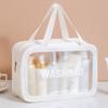 Bolsa de almacenamiento para artículos de tocador de gran capacidad y gruesa, bolsa de almacenamiento portátil para cosméticos, bolsa de viaje portátil para cosméticos para mujer