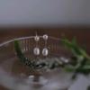 Aretes Retro de Perlas de Alta Gama Diseño Nicho Ins Aretes de Perlas Simples Cápsulas de Arroz Joyería de Perlas Naturales