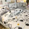 Conjunto de Cama Quatro Peças Celebridade da Internet, Lençóis de Cama, Capa de Edredom, Edredom de Estudante, Colcha, Conjunto Três Peças Dormitório, Beijo
