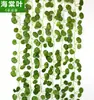 Hojas decorativas de vid impresas a color, hojas de vid, hojas de rábano verde, hojas de begonia, vides de uva artificiales, hojas verdes decorativas