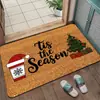 Nueva alfombrilla de Navidad transfronteriza para decoración de entrada de casa, resistente a la suciedad, duradera, fácil de limpiar, felpudo de entrada