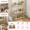 Estante de Flores de Pie para Almacenamiento en Balcón, Hogar Interior, Nuevo, Simple, para Suculentas, Potos, Sala de Estar, Móvil, Estante de Flores de Múltiples Niveles