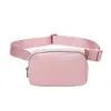 Bolso Lulu del mismo estilo en stock, riñonera antisalpicaduras, riñonera deportiva de nailon para correr, riñonera para teléfono móvil para hombres y mujeres.