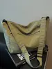 Bolso Tote Casual de Estilo Japonés Estilo Perezoso para Estudiante Viajero de Gran Capacidad Simple Color Sólido Ligero Combinable Bolso Cruzado para Mujer