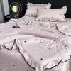 Novo Estilo Primavera e Verão 2026 Colcha de Verão em Seda Lavada, Colcha de Resfriamento de Verão, Colcha de Ar Condicionado, Conjunto de Cama de Quatro Peças