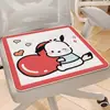 Cojín de Felpa Imitación Corazón de Dibujos Animados Gato Kt Estudiante Sedentario Suave Cojín de Oficina Refrigerante Suave para Glúteos Cojín de Silla