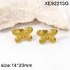 Conjunto de Colar e Brincos com Pingente de Borboleta, Aço Titânio, Banhado a Ouro, Banhado a Prata, Joias de Luxo Nicho para Mulheres, Corrente de Clavícula
