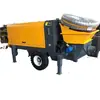 Bomba de Concreto Móvel para Entrega, Bomba de Concreto para Agregados Grandes, Equipamento de Bombeamento Hidráulico de Alta Potência