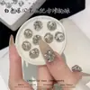 Novo Produto Acabado 2025 com Diamantes Empilhados, Diamantes Brilhantes de Bola Branca Quadrada Gorda, Diamantes Empilhados Super Versáteis, Joias para Nail Art, Unhas de Cristal
