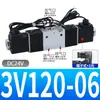Válvula Solenoide de Tres Vías y Dos Posiciones 3V210-08 Válvula Neumática 3V110-06 310-10-Nc 410-15-No 120