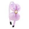 Diadema de tela con lazo para niña, pequeña, fresca, dulce, para todo, pasador, accesorios para el cabello, diadema pequeña con lentejuelas para niños, suministro