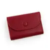 Mini Cartera de Piel Genuina Texturizada Patrón Lichi Más Bolsa para Tarjetas Cartera Suave Cartera para Monedas Portatarjetas Bolsa para Monedas