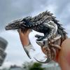 En stock Retro Europeo y Americano Nicho Hecho a Mano Tour a la Derecha Anillo del Dragón Negro Año del Dragón Anillo de Comida Dragón Accesorios Personalizados Agresivos para Hombres