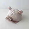 Gorro de bebé otoño e invierno gorro pana oso bebé 2024 nuevo gorra de béisbol para hombre y mujer gorra de visera volcada tesoro