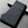 Pantalones Casuales de Negocios para Hombre de Verano Hombres de Mediana Edad y Jóvenes Vestir Delgados Rectos Seda de Hielo Cortos de Secado Rápido Casuales para Hombre