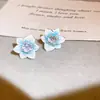 Charme Delicado e Feminino~ Brincos de Flor com Zircônia e Pérola, Brincos de Luxo Leve e de Alta Qualidade, Doces e Delicados, Brincos Versáteis para Mulheres
