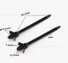 Abrazadera de Cable Fija Negra Resistente a Altas Temperaturas, Tipo Cremallera, Punta de Aguja para Tubo de Cable, Tipo Clavija para Cabeza de Coche y Avión