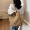 Bolsa de mano de nuevo estilo simple para comercio exterior, bolsa de hombro casual versátil estilo coreano Ins, gran capacidad, para estudiante de preparatoria, bolsa de maquillaje