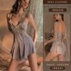 Pijama sexy original de Yiyue, lencería sexy de encaje tentador, uniforme fino de satén, camisón gratis 8868