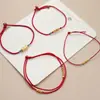 Pulsera de cuerda roja de plata de ley s925 de moda nacional, pulsera tejida a mano finamente, joyería de pulsera de año de nacimiento nacional para hombres y mujeres