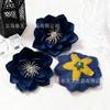 Flor de Lótus Simulada 7cm Cabeça Atacado DIY Estilo Antigo Dinastia Han Acessórios para Penteado Cesta de Flores Guirlanda Decoração Diária para Casa