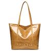 Bolsa de PVC para Mujer de Venta Caliente Transfronteriza, Estilo Nuevo, Portátil y con Atmósfera, Bolso de Mano Casual para el Trabajo, Bolso Tote de Gran Capacidad de Moda para Mujer