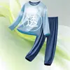 Pijama Adolescente, Conjunto de Roupa de Casa Infantil 100% Algodão, Roupas de Ar Condicionado para Meninos Primavera e Verão, Camisetas de Base Femininas para Estudantes