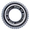 Anillo de natación inflable de gran oferta de fábrica, anillo flotante grueso para adultos con letras negras y neumático grueso con asa.