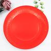 Dropshipping Plato de Papel Desechable de Color Sólido Plato para Fiesta en Casa Picnic Plato para Pastel de Cumpleaños Vajilla Venta al por Mayor