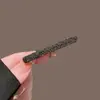 Presilha de Cabelo Exquisita para Mulheres, Presilha para Franja Lateral, Acessório de Cabelo para Fios Soltos, Presilha Elegante de Bico de Pato, Grampo de Cabelo de Strass Brilhante de Alta Qualidade