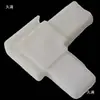 Aleación de Aluminio Acero Plástico Ventana Esquina Estilo Antiguo Integrado Blanco Plástico Código de Esquina Conector de Ángulo Recto 90 Grados Esquina de Mosquitera para Puerta y Ventana