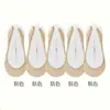 Calcetines náuticos con tirantes para mujer, antideslizantes y con talón que no se cae, de verano, finos, transpirables, de seda helada, de boca baja, totalmente invisibles, de tacón alto.