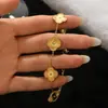 Pulsera de Acero Inoxidable Dorada Joyería de Oro Brazaletes Dorados Joyería de Imitación de Oro Accesorios de Mano de Verano