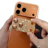 Adequado para Apple 18Promax Armadura Cravejada de Diamantes Vidro Temperado Integrado de Cobertura Total Película para Lente Iphone17Promax