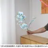 Flor Artificial Orquídea Dançante 54 Flores de Borracha Macia 3D com Hastes Altas e Elegantes para Arranjo em Vaso de Chão na Sala de Estar e Decoração de Entrada