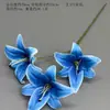 Flores Artificiales Azules Ramo Materiales para Decoración de Escena de Boda, Rosas Azules para Arreglo de Piso de Salón de Bodas y Flores Decorativas